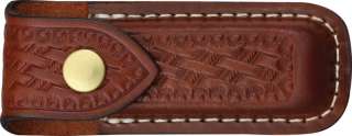 Victorinox Knives Pocket Knife Pouch Leather Medium Brown Zermatt 