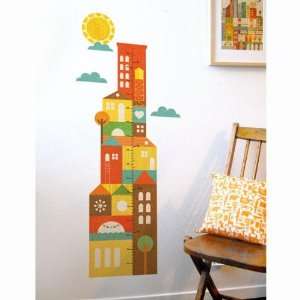  City Growth Chart Fabric Wall Decals