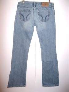 juniors HOLLISTER jeans CALI BOOTCUT button fly LOW RISE 1 short 