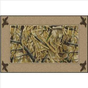  Realtree Wetlands Solid Border Rug Size: 54 x 78 Home 