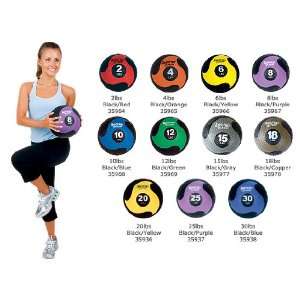  Deluxe Medicine Ball   2 LB Black / Red   7.75 in 