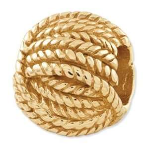   : Sterling Silver Gold plated Reflections Ball of Yarn Bead: Jewelry