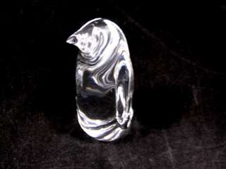 Daum Nancy Penguin Bird Crystal Art Glass Figurine Vintage  