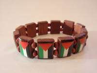 Wood Palestinian Bracelet Palestine Flag Wristband  