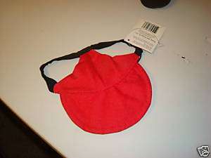 Dog Puppy Hat Sun Visor Baseball Cap NEW Small S Red  