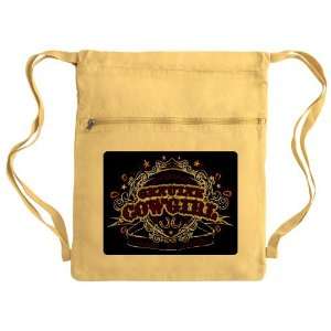   Bag Sack Pack Yellow Genuine Cowgirl Love To Ride 