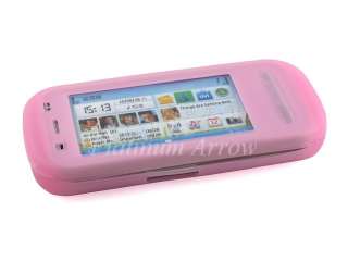 New Soft Silicone Case Cover Skin for Nokia C6 Pink  