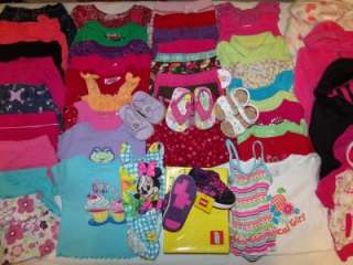 HUGE LOT!! 51 PIECE USED BABY/TODDLER GIRL SUMMER CLOTHING! SIZE 18 24 