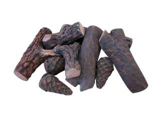   Fireplace Logs,Light weight Ceramic Wood Logs Gas fireplace logs