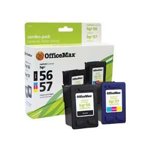com OfficeMax Black/Tri Color Ink Cartridges Compatible with HP 56/57 