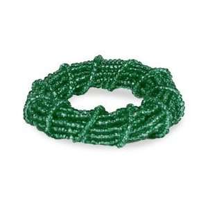 Trillium Design Beaded Green Napkin Ring 