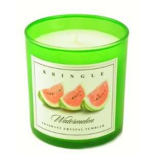  WATERMELON Large Colored Crystal Tumbler Scented Jar 
