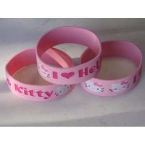  Hello Kitty Silicone Rubber Wtistband Pink Color 
