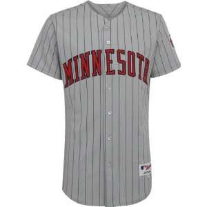   Minnesota Twins Road Grey/Navy Authentic MLB Jersey: Sports & Outdoors