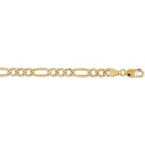  6mm Yellow Pave Figaro Chain Jewelry