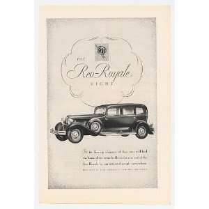  1930 Reo Royale Eight Motor Car Print Ad (22254): Home 