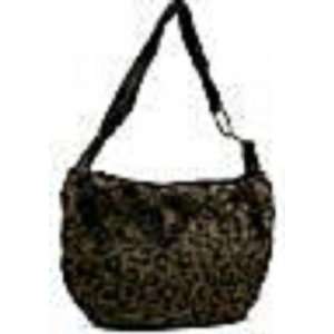  Leopard Faux Fur Hobo Handbag: Office Products