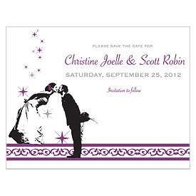 Personalized Vintage Hollywood Personalized Save The Date Card