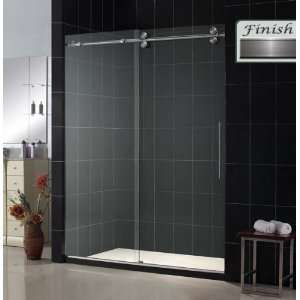   Sliding Shower Door 60 x 79 w/ Stainless Steel Track Bar
