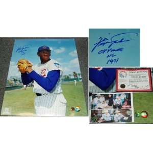  Fergie Jenkins Signed Cubs 16x20 w/71 NL CY Sports 