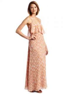   BCBG BCBGeneration Flounce Cami Chiffon Maxi Patio Casual Dress M $148