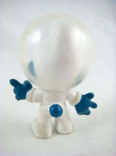 Vintage Peyo Smurf PVC Figurine 20003 Astro Smurf Pure White Outfit 