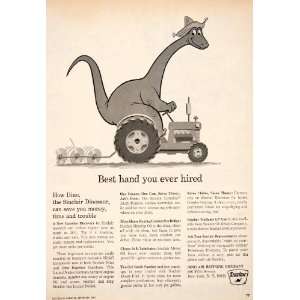  1965 Ad Dinosaur Sinclair Gasoline Tractor Refining 