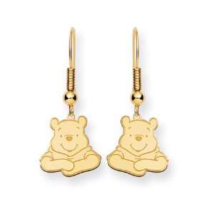  Disneys Winnie the Pooh Wire Earrings in 14 Karat Gold Jewelry
