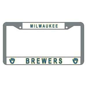  Milwaukee Brewers MLB Chrome License Plate Frame: Home 