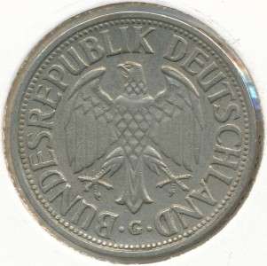 GERMANY, Federal Republic   1950 G, 1 Mark   KM# 110  