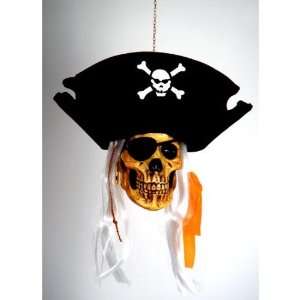  Pirate deluxe Hanging Skull 