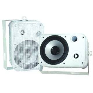 Pyle Home PDWR50W 6.5 Inch Indoor / Outdoor Waterproof Speakers (White 