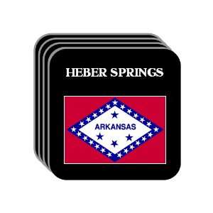 US State Flag   HEBER SPRINGS, Arkansas (AR) Set of 4 Mini 