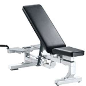 York Barbell ST Multi Function Bench with wheels   White