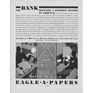  Eagle A Paper The Bank Ad from 1930   $39 Kitchen 