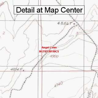  USGS Topographic Quadrangle Map   Angel Cove, Utah (Folded 