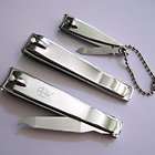 3pc Finger Nail Clippers Set= Curved   LargeStraight   