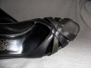 NIB $550 Salvatore Ferragamo Ramselle peep shoe 9C  