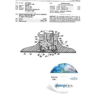  NEW Patent CD for MEANS TO RELEASABLY ATTACH AN ABRASIVE DISC 