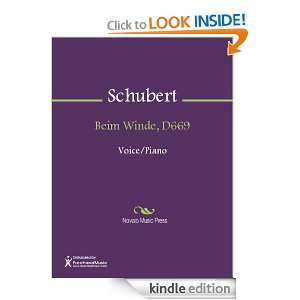 Beim Winde, D669 Sheet Music Franz Schubert  Kindle Store