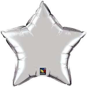  20 Silver Star Shape   Qualatex Balloon Health & Personal 