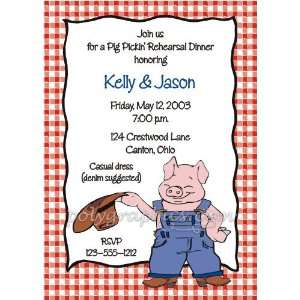  Pig Picking Hoedown Party Invitations Toys & Games