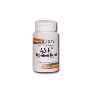  Solaray   A.S.F. Anti Stress Factors   60 capsules Health 