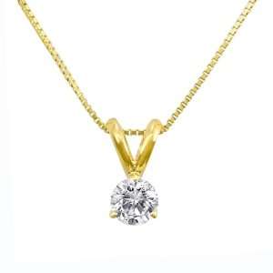   Prong Diamond Solitaire Pendant (3/4 ct, G H Color, SI1 SI2 Clarity