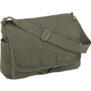  Rothco Heavyweight Canvas Messenger Bag   Olive Clothing
