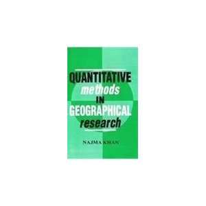  Quantitative Methods in Geographical Research 