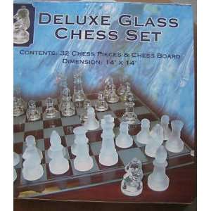  Deluxe Glass Chess Set Toys & Games