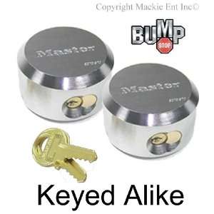   Shackle Keyed Alike Trailer Locks #6271NKA 2 BUMP PROOF: Automotive