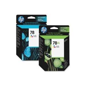 EA   HP 78 large tri color inkjet print cartridge produces outstanding 