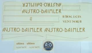 Austro Daimler Olympian or Vent Noir 11 decals choice  